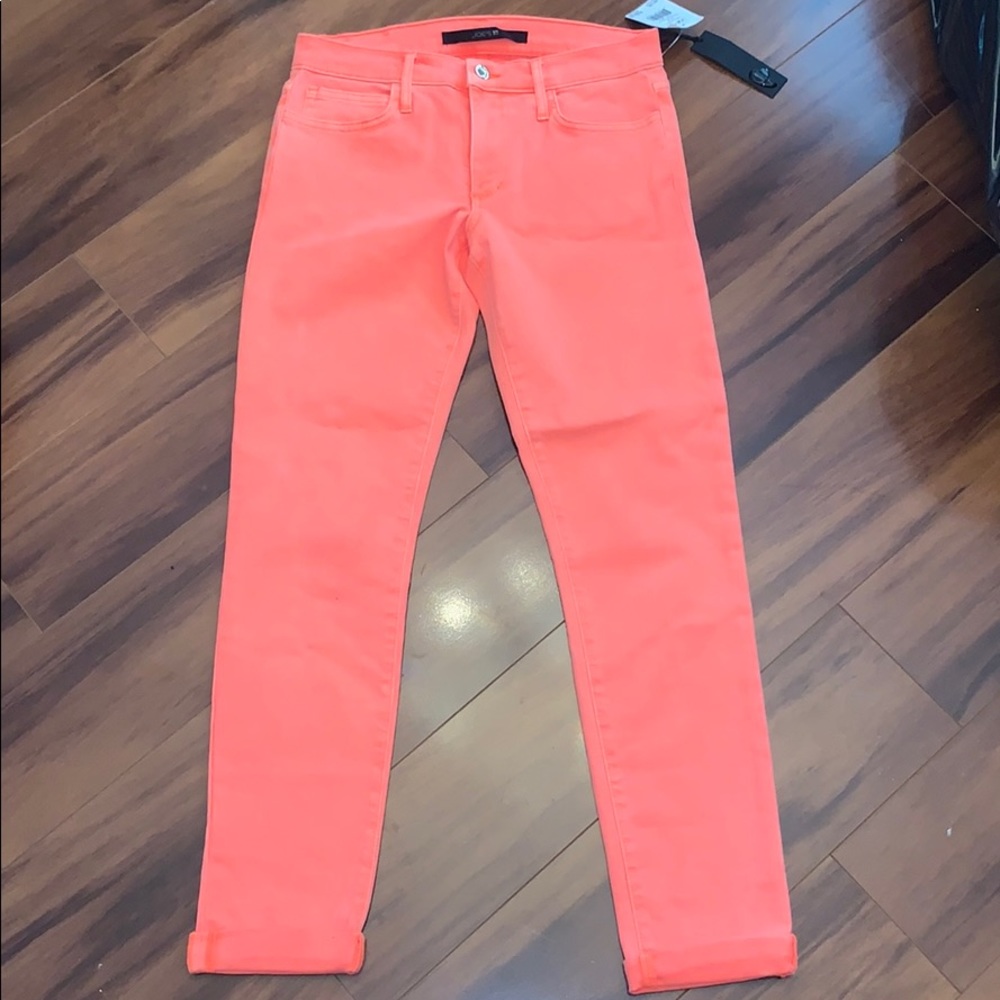 Hot coral Joes jeans 27